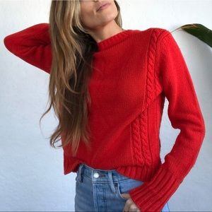 Vintage Red Knit Sweater